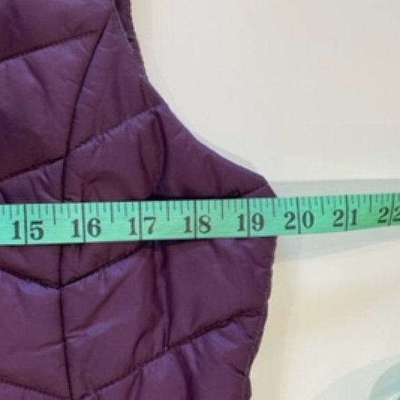 Denver Hayes Dark Purple Puffer Vest with High Collar ~ Size M ~ NWOT - Picture 13 of 16